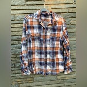 Mossimo Orange White Flannel adult medium